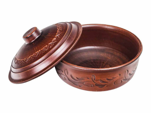 Жаровня большая "Славянская Керамика", Резная, 3 л
