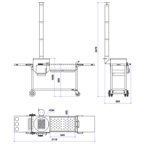 Печь-мангал GRILLVER Искандер-400 «Комфорт Эйр» NEW