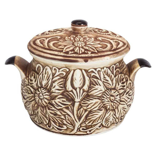 Набор супник 3 л + 4 горшка 0.6 л "Славянская Керамика", Весна