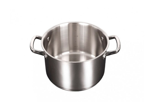 Кастрюля 5 л из нержавеющей стали со стеклянной крышкой, Kukmara (Leon), LN-CA5022G