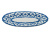 Тарелка овальная Бирюзовая Пахта, Turon Porcelain, Ø 23 см Тарелка овальная Бирюзовая Пахта, Turon Porcelain, Ø 23 см