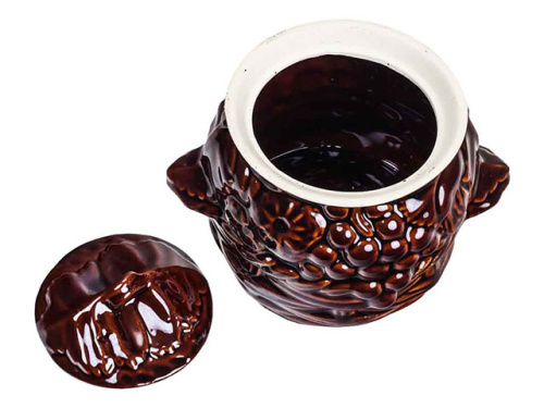 Горшок для запекания "Славянская Керамика", Виноград, 0.6 л, 6 шт