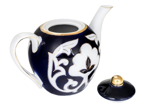 Чайник Пахта, Turon Porcelain, с золотом, 0.8 л