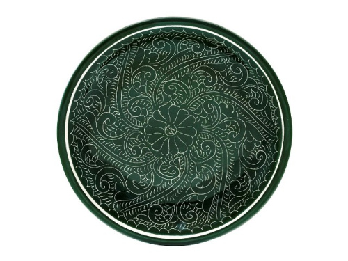 Набор чайный "Риштанская керамика", Зеленый, 9 предметов