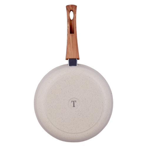 Сковорода с антипригарным покрытием со съемной ручкой, ТМ Традиция (Ваниль), 22 см