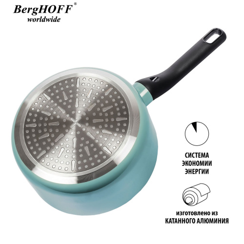 Ковш с крышкой 18 см 1.9л  Leo Slate