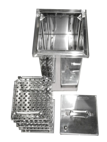 Коптильня четырехъярусная из нержавеющей стали Kukmara кн25