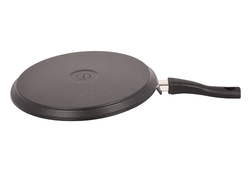 Сковорода-лавашница 35см с антипригарным покрытием со съемной ручкой, Kukmara (Темный мрамор), слмт352а