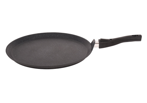 Сковорода-лавашница 35см с антипригарным покрытием со съемной ручкой, Kukmara (Темный мрамор), слмт352а