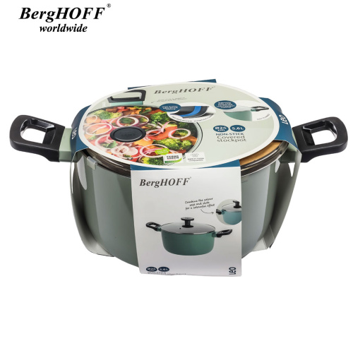 Кастрюля со стеклянной крышкой BergHOFF Leo Sage, 5.6 л Кастрюля со стеклянной крышкой BergHOFF Leo Sage, 5.6 л