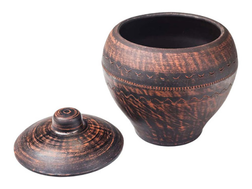 Горшок для запекания "Славянская Керамика", Гладкий, 0.6 л, 6 шт