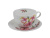 Чайная пара Flowers Line: чашка, блюдце PLOVER, 280 мл