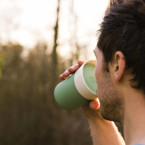 Дорожная кружка фарфоровая 330мл Leo