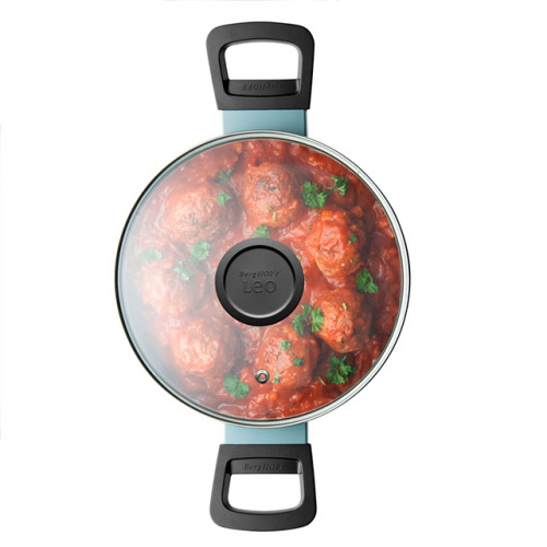 Кастрюля со стеклянной крышкой BergHOFF Leo Slate, 2.9 л