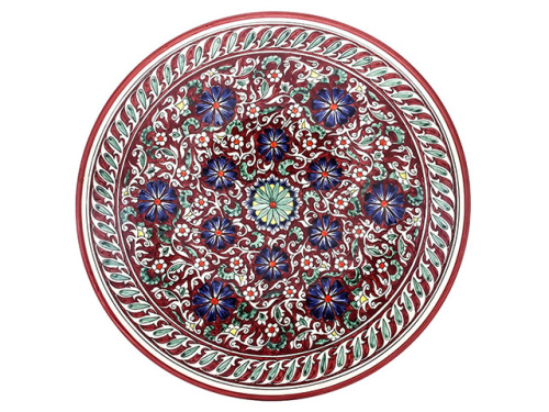Блюдо Ляган "Риштанская керамика", Коракалам, Ø 42 см RSN095 