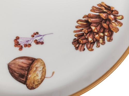 Тарелка керамическая October Line, PLOVER, 25 см