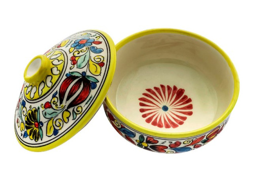 Набор чайный "Риштанская керамика", Турецкий стиль, желтый, 6 предметов