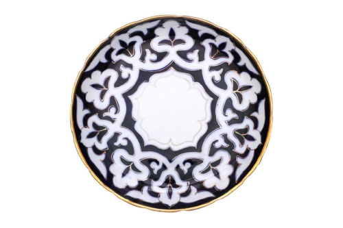 Ляган рифленый, Turon Porcelain, с золотом, Ø 24 см