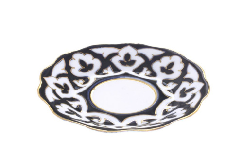 Тарелка "Пахта", десертная, рифленый край, Премиум, диаметр 12,5 см