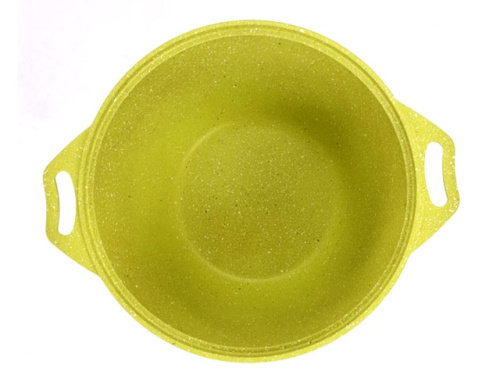 Кастрюля 4 л с антипригарным покрытием со стеклянной крышкой, Kukmara (Trendy style lime), к41tsl