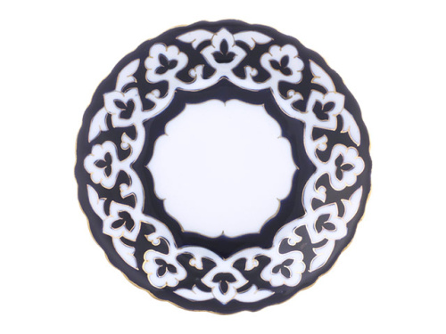 Тарелка "Пахта", рифленый край, Премиум, диаметр 17,5 см