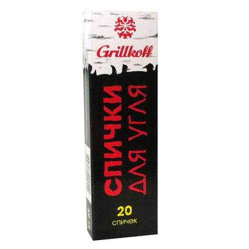 Спички для угля Grillkoff, 9 см 20 штук