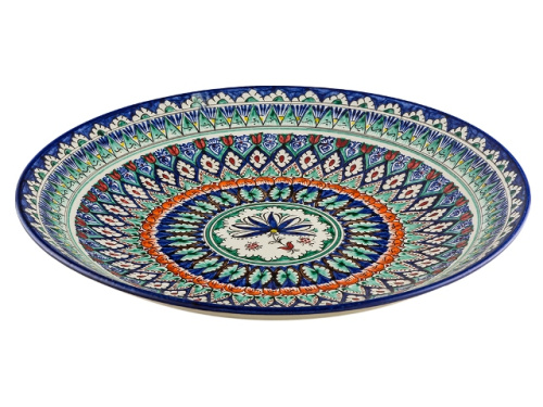 Блюдо Ляган "Риштанская керамика", круглый, диаметр 41 см