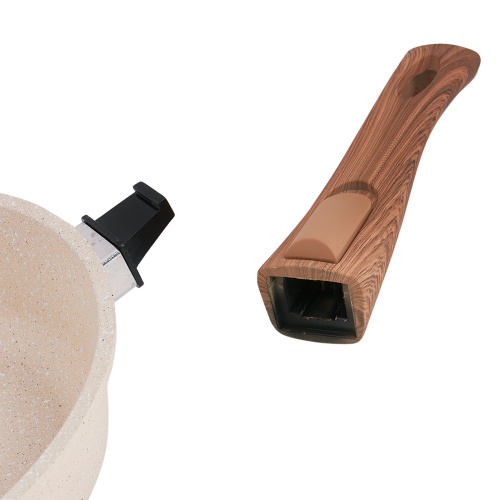 Сковорода с антипригарным покрытием со съемной ручкой, ТМ Традиция (Ваниль), 22 см