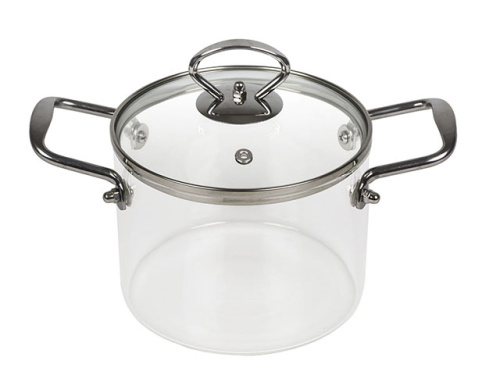 Кастрюля бульонная со стеклянной крышкой, 1.3 л