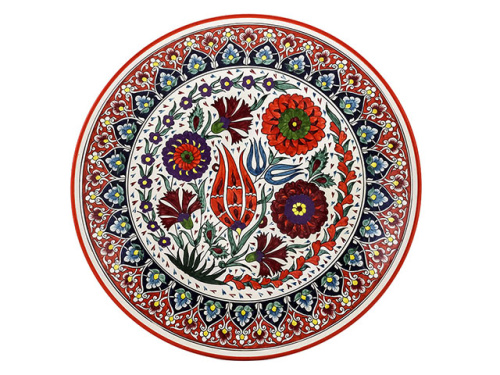 Блюдо Ляган "Риштанская керамика", Турецкий стиль, Ø 42 см