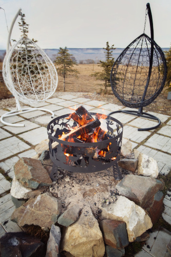 Костровище с зольником “Лес”, d66, "Стальные решения"