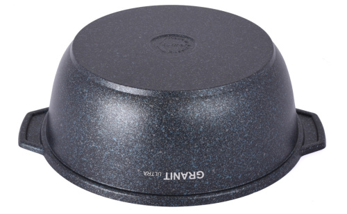 Кастрюля-жаровня  3 л с антипригарным покрытием со стеклянной крышкой, Kukmara (Granit Ultra Blue), жгг31а