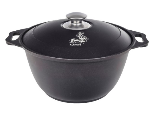 Кастрюля 6 л с антипригарным покрытием с крышкой Kukmara (Традиция), к60а