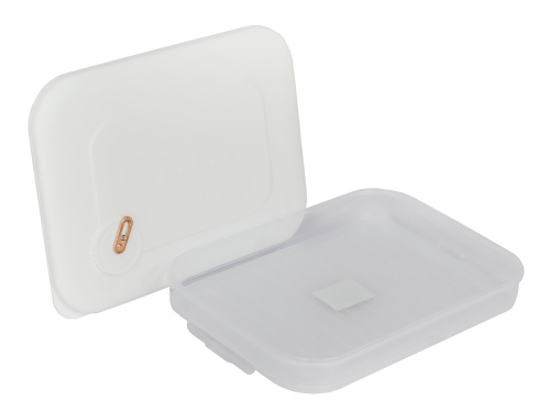 Контейнер с крышкой для хранения и заморозки продуктов на 1 секцию, 30х23х5 см, белый