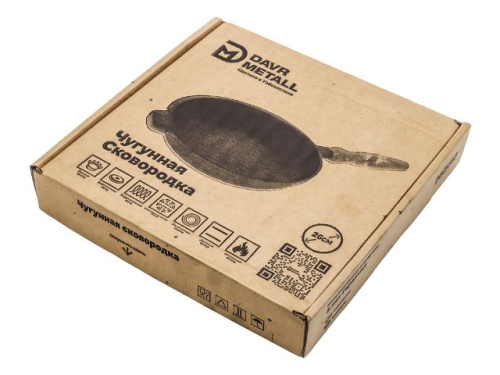 Сковорода чугунная DAVR METALL, 26 см Сковорода чугунная DAVR METALL, 26 см