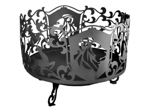 Костровая чаша, Лев, Завод Палитра, сталь 3 мм