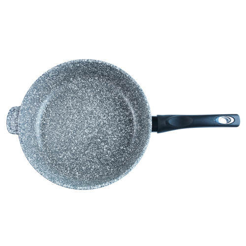 Сковорода с антипригарным покрытием ТМ Традиция, Мрамор, 28 см