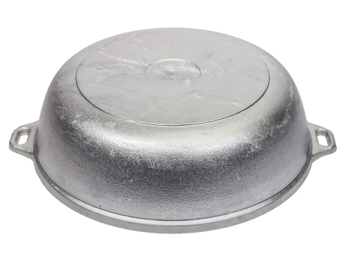 Жаровня алюминиевая с крышкой 260х80, DAVR METALL