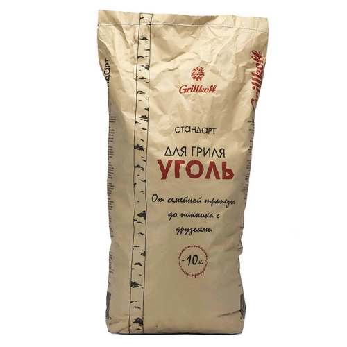 Уголь древесный Grillkoff стандарт 10 кг
