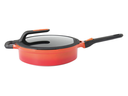 Сотейник со стеклянной крышкой BergHOFF Gem red, 4.6 л