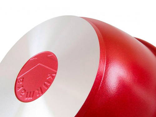 Кастрюля 3 л с декоративным покрытием с крышкой, Kukmara (Бордовый), к31б