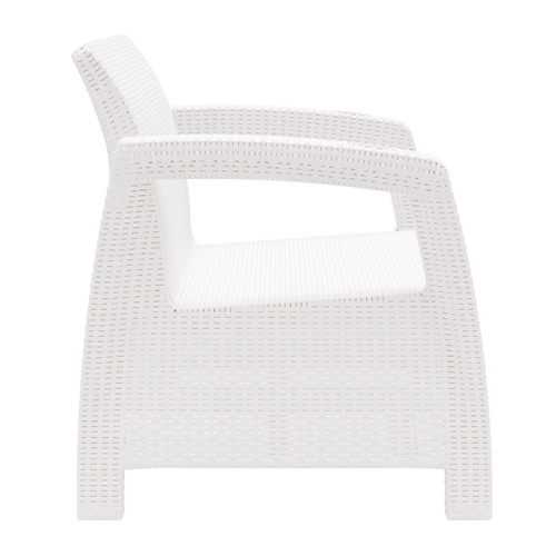 Садовый диван Альтернатива "Ротанг-плюс" М8351, (белый), 127х70х79