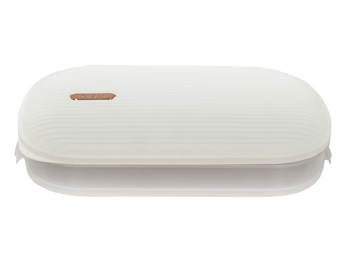 Контейнер с крышкой для хранения и заморозки продуктов на 1 секцию, 32х22х6 см, белый