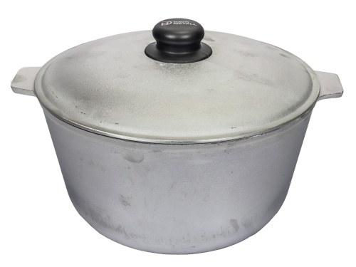 Котел алюминиевый с крышкой 4 л (овальное дно)