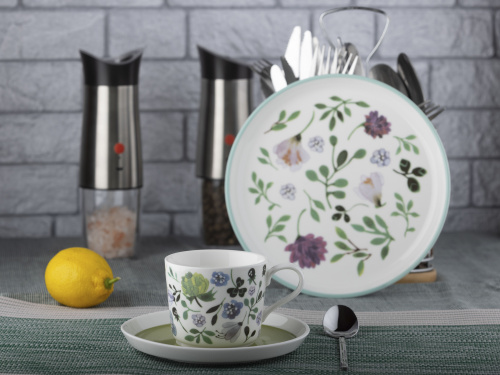 Набор чайных пар Spring Line: чашка, блюдце, Plover, 200 мл, 2 штуки