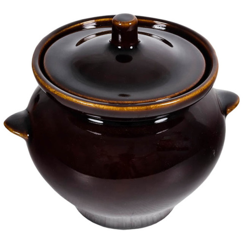 Горшок для запекания "Славянская Керамика", Коричневый, 0.5 л