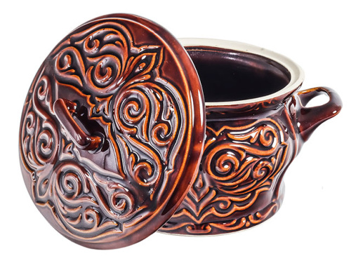 Супник "Славянская Керамика", Орнамент коричневый глянцевый, 3 л