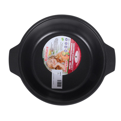 Кастрюля-жаровня 3 л с антипригарным покрытием с крышкой Kukmara (Традиция), ж30а