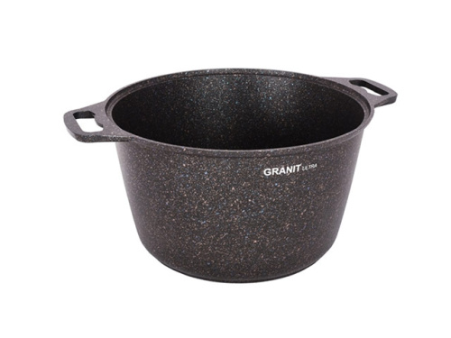 Кастрюля 8 л с антипригарным покрытием со стеклянной крышкой, Kukmara (Granit Ultra Blue), кгг82а