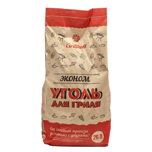 Уголь древесный Grillkoff эконом 26 л